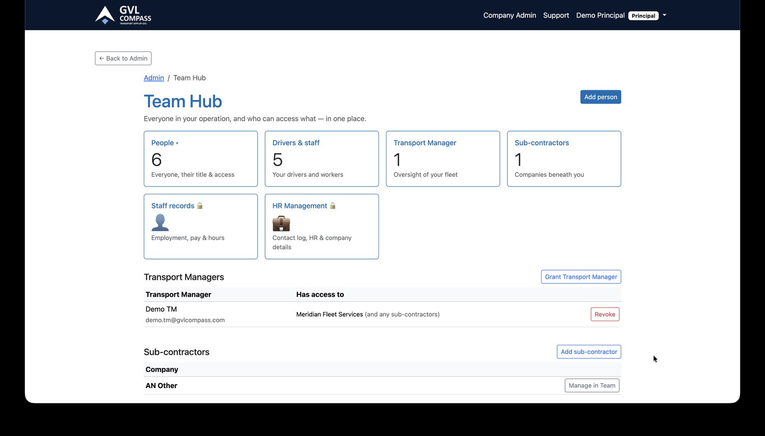 GVL Compass Team Hub